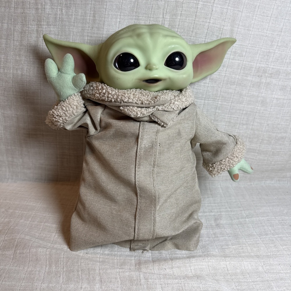 Star Wars Grogu Baby Yoda 12" Plush Doll Hard Head Mandalorian Toy